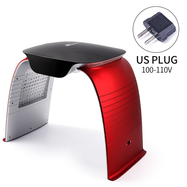 4-IN-1 LED Photon Machine Salon 8 LED Colors Mask Cold Nano Spray Moisturizing Hot Compress UV Light Absorb Ca+ Skin Whitening and Rejuvenation Naturalistics