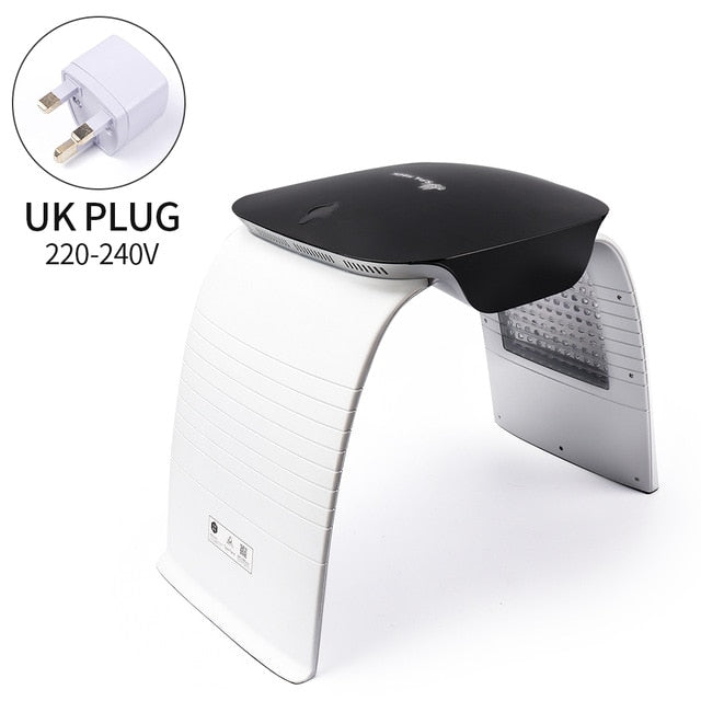4-IN-1 LED Photon Machine Salon 8 LED Colors Mask Cold Nano Spray Moisturizing Hot Compress UV Light Absorb Ca+ Skin Whitening and Rejuvenation Naturalistics