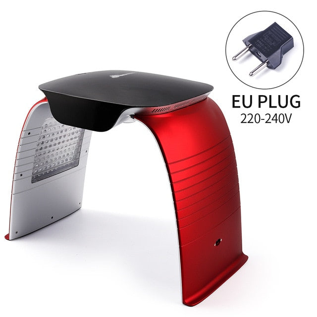 4-IN-1 LED Photon Machine Salon 8 LED Colors Mask Cold Nano Spray Moisturizing Hot Compress UV Light Absorb Ca+ Skin Whitening and Rejuvenation Naturalistics