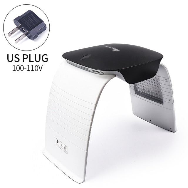 4-IN-1 LED Photon Machine Salon 8 LED Colors Mask Cold Nano Spray Moisturizing Hot Compress UV Light Absorb Ca+ Skin Whitening and Rejuvenation Naturalistics