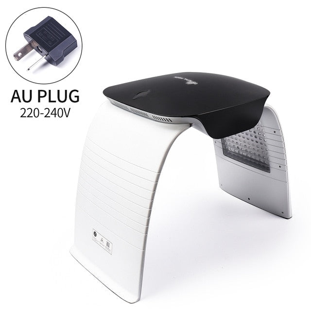 4-IN-1 LED Photon Machine Salon 8 LED Colors Mask Cold Nano Spray Moisturizing Hot Compress UV Light Absorb Ca+ Skin Whitening and Rejuvenation Naturalistics