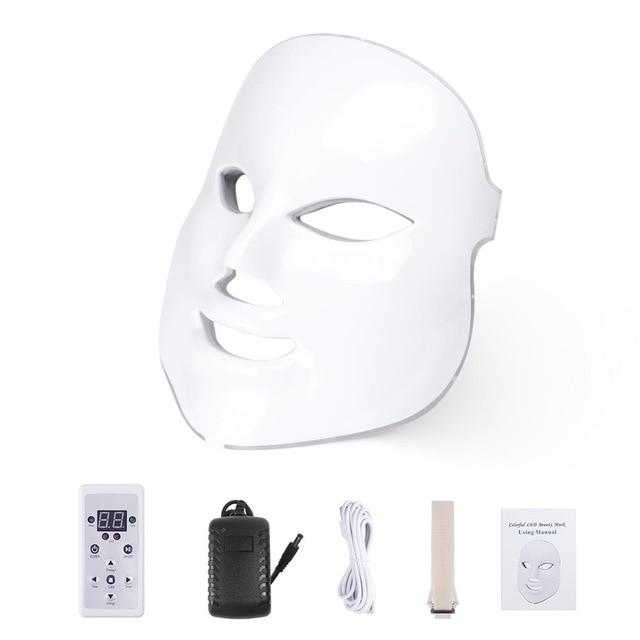 7 Colors LED Facial Mask Skin Photon Therapy Skin Rejuvenation , Anti Acne, Anti-Aging, Tighten Pores, Whitening, Collagen Production Naturalistics