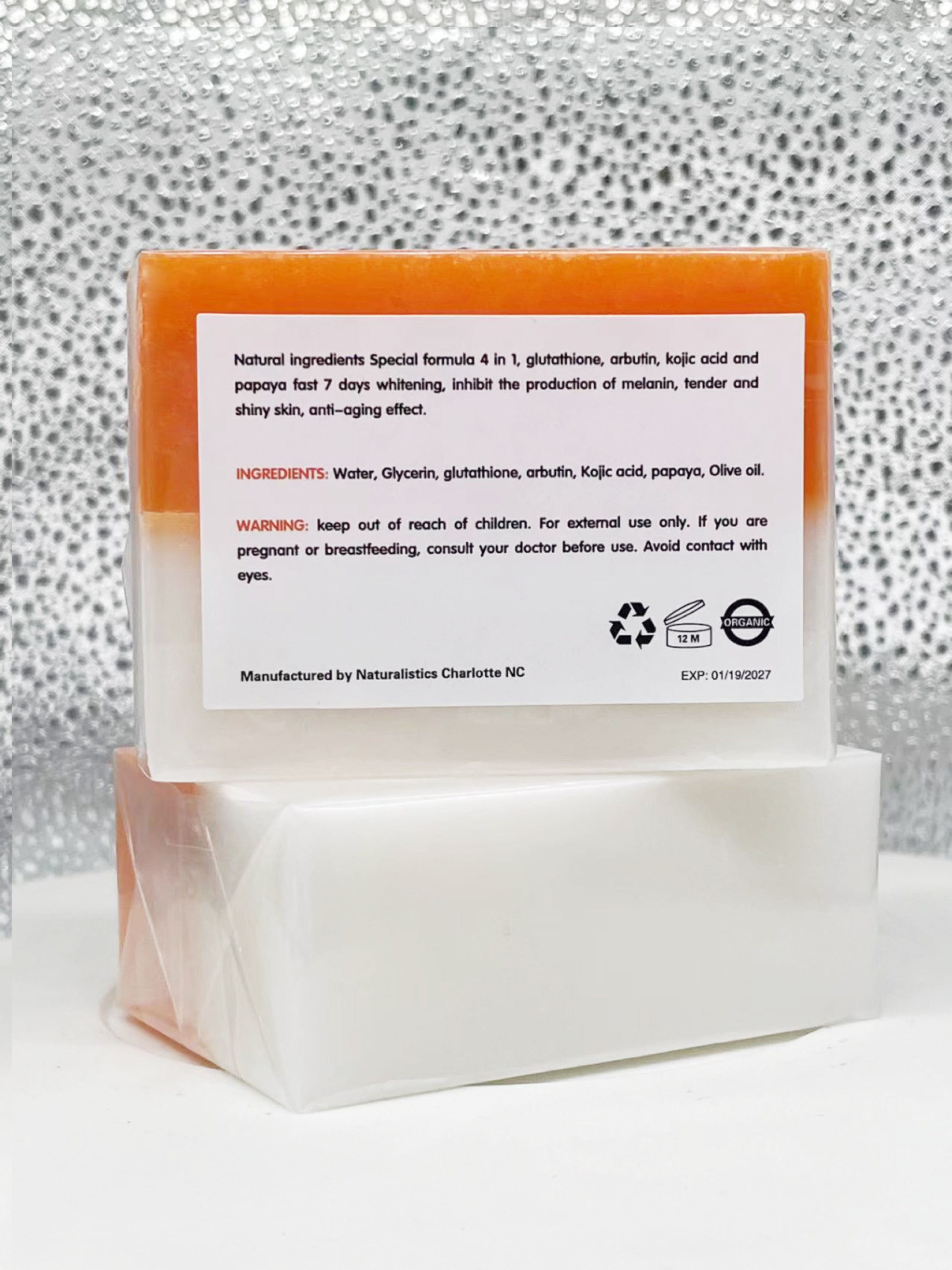 7 Day Action Naturalistics Bombshell Collection Extra Strength Whitening Kojic Acid, Glutathione, Arbutin,Kojic Acid Soap 7oz