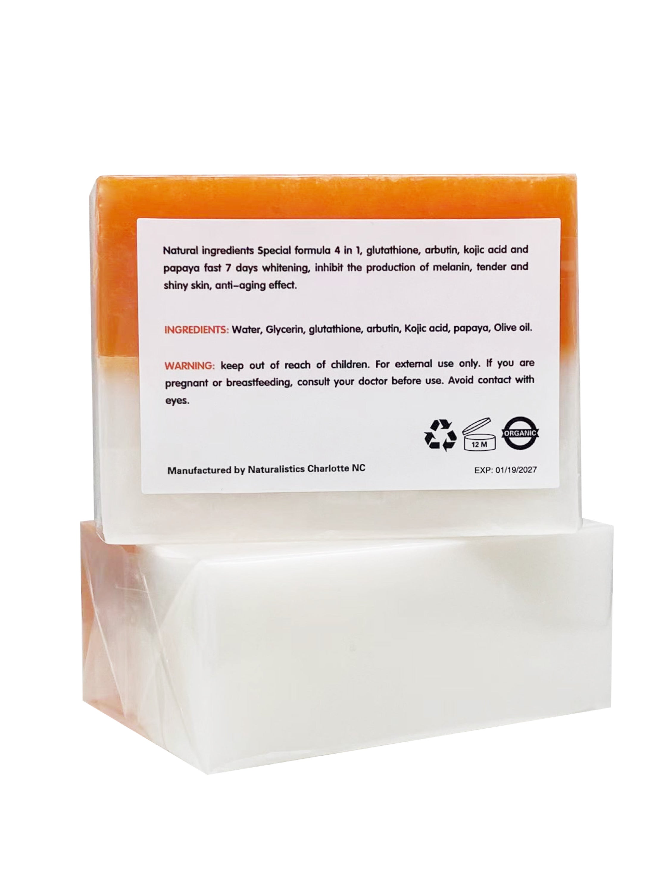 7 Day Action Naturalistics Bombshell Collection Extra Strength Whitening Kojic Acid, Glutathione, Arbutin,Kojic Acid Soap 7oz
