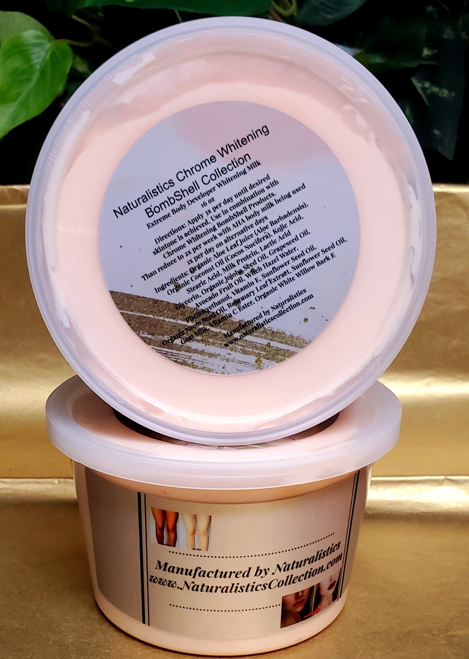 WHOLESALE Naturalistics Chrome Whitening Bombshell Collection Extreme Body Developer Whitening Milk Naturalistics