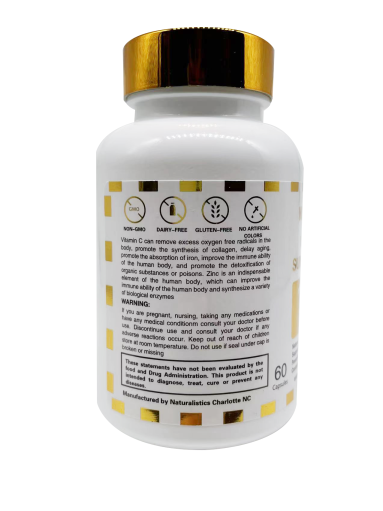 Naturalistic Supreme Quality Liposomal Vitamin C 1500mg in each Pill Naturalistics