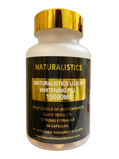Naturalistics Luxury Whitening Pill 10,000mg w/Liposomal Glutathione 7,000mg 1 pill a day Strong Whitening/Anti-Aging Naturalistics