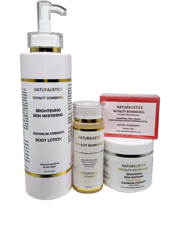 Naturalistics Royalty Bombshell Luxury Body Whitening Kit: The Ultimate Bombell Kit Naturalistics