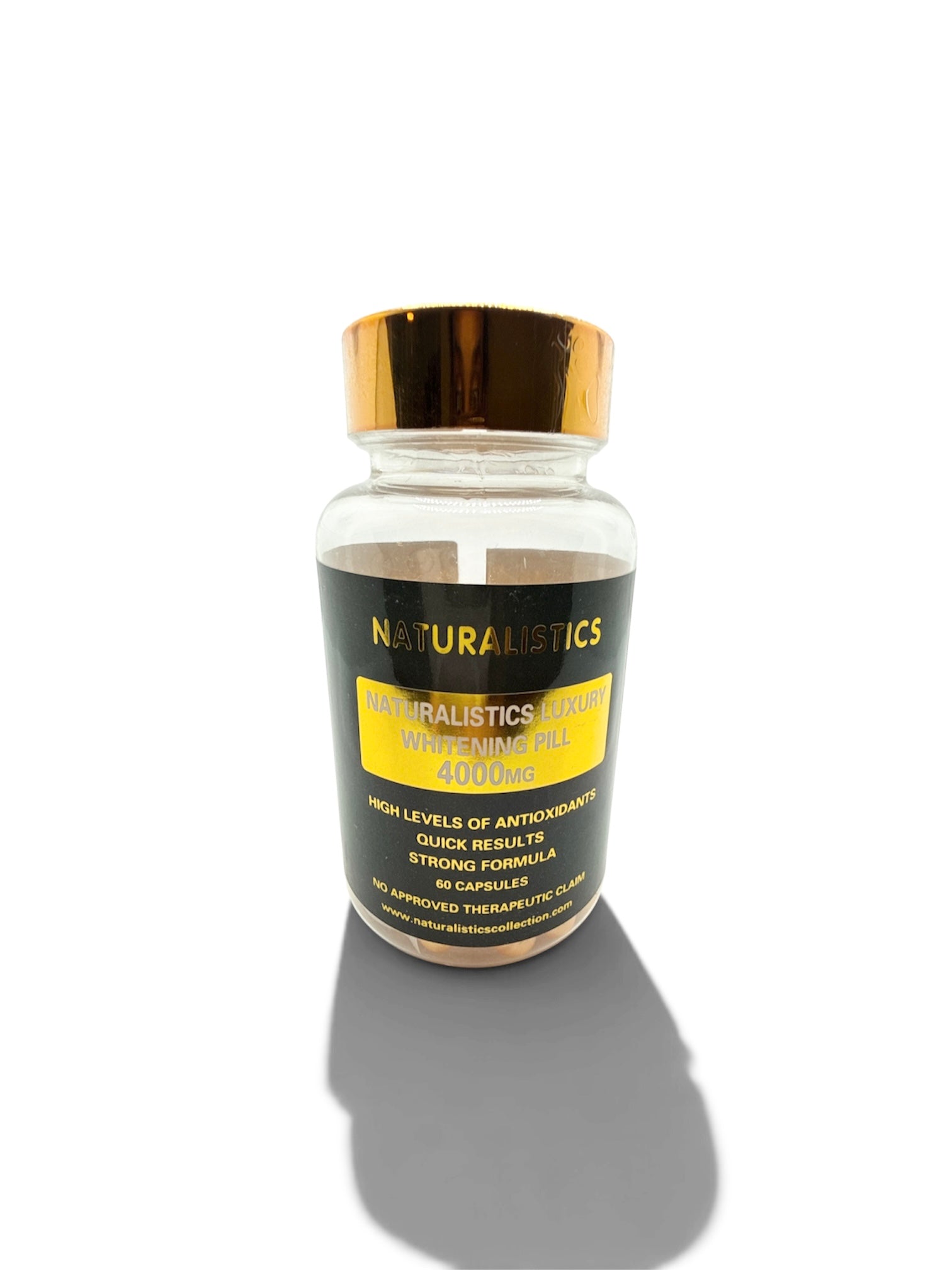 NEW BETTER FORMULA Naturalistics Luxury Whitening Pill 5,000mg w/Liposomal Glutathione 3,000mg Whitening/Anti-Aging
